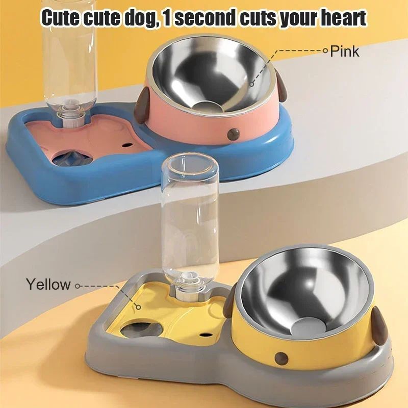 Pet Feeder Bowls Pet Feeder Water Bottle