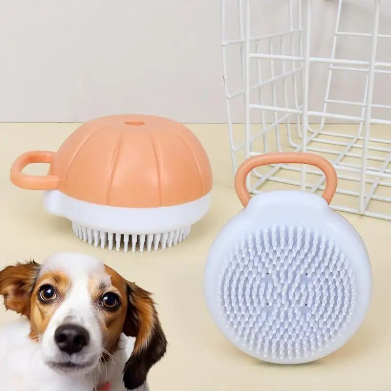 Dog Scrubber For Bath Silicone Comb Massage
