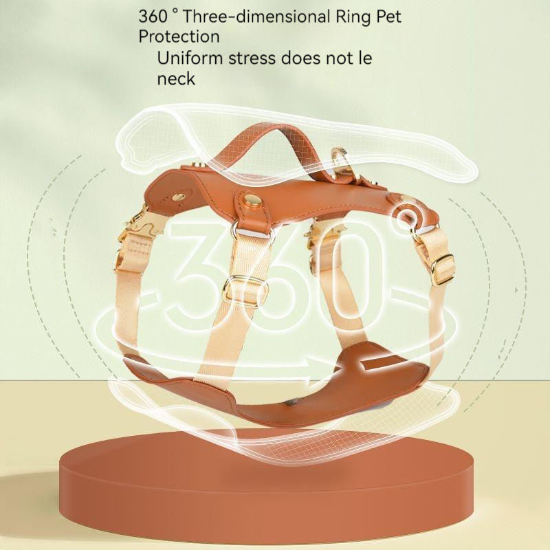 Outdoor Microfiber Vest Dog Leash