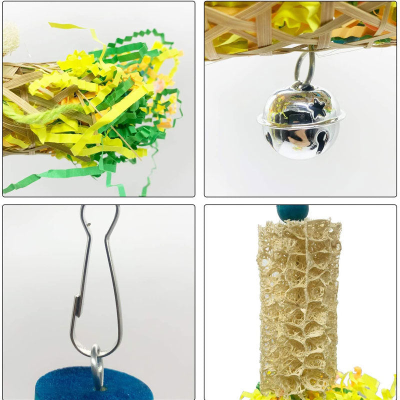 Parrot Gnawing Toy Bird Supplies Rattan Ball