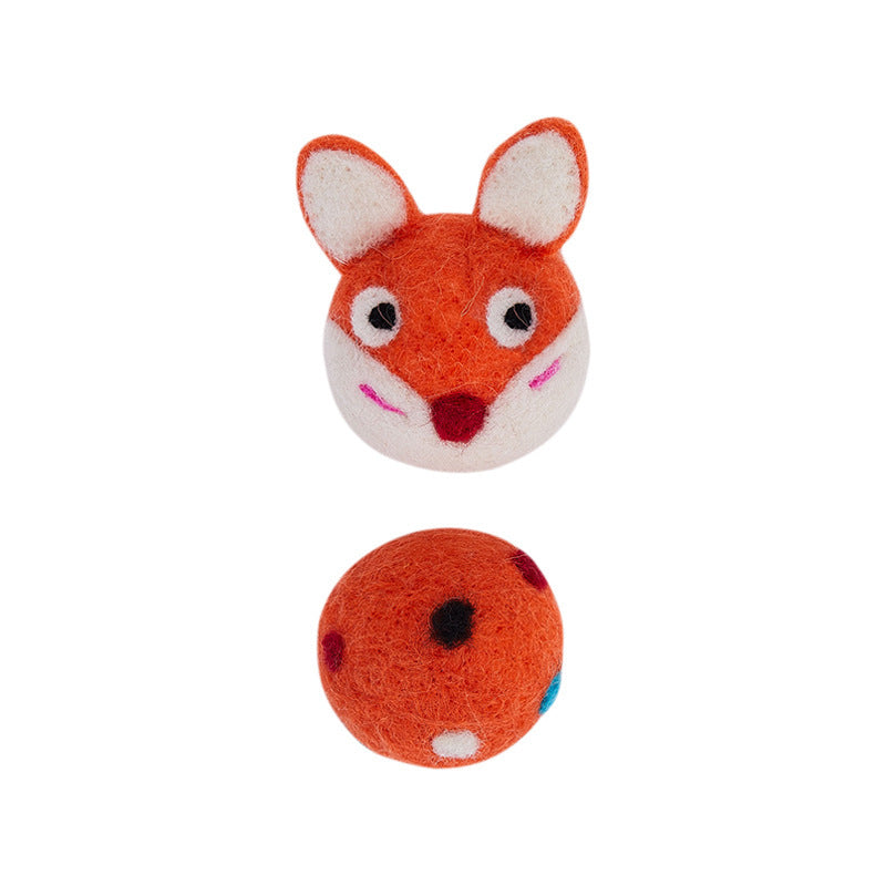 Colorful Felt Stretch Ball Cat Toy Ball Pet