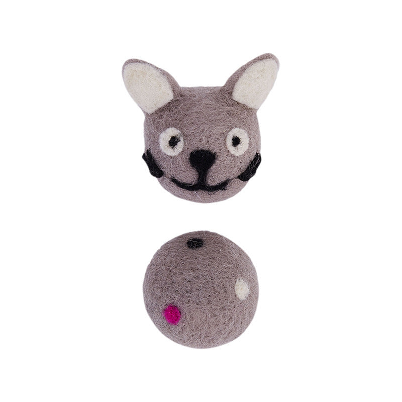 Colorful Felt Stretch Ball Cat Toy Ball Pet