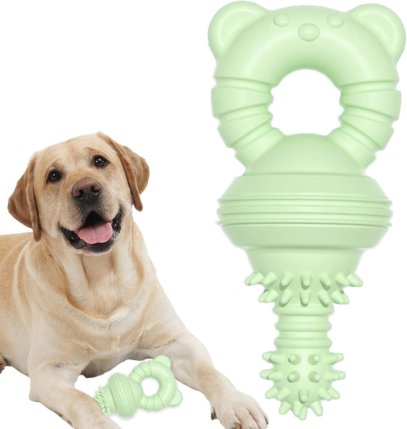 Molar Teeth Rubber Toy For Aggressive Chewers