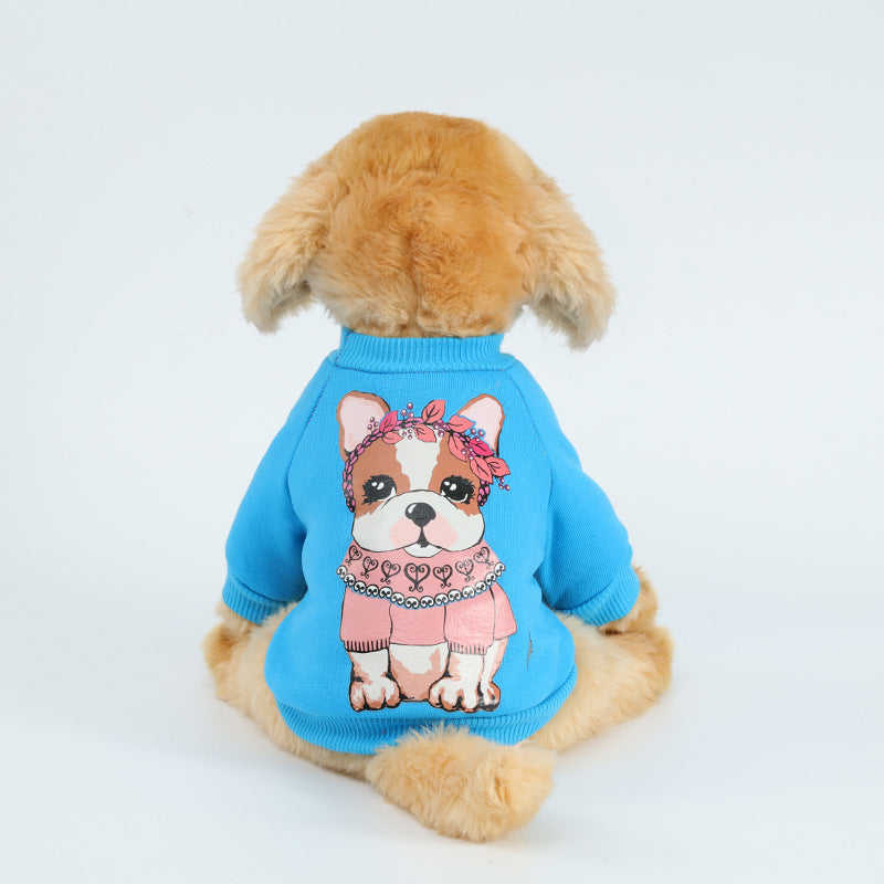 Dog Leisure Sweater Pet Multi-pattern