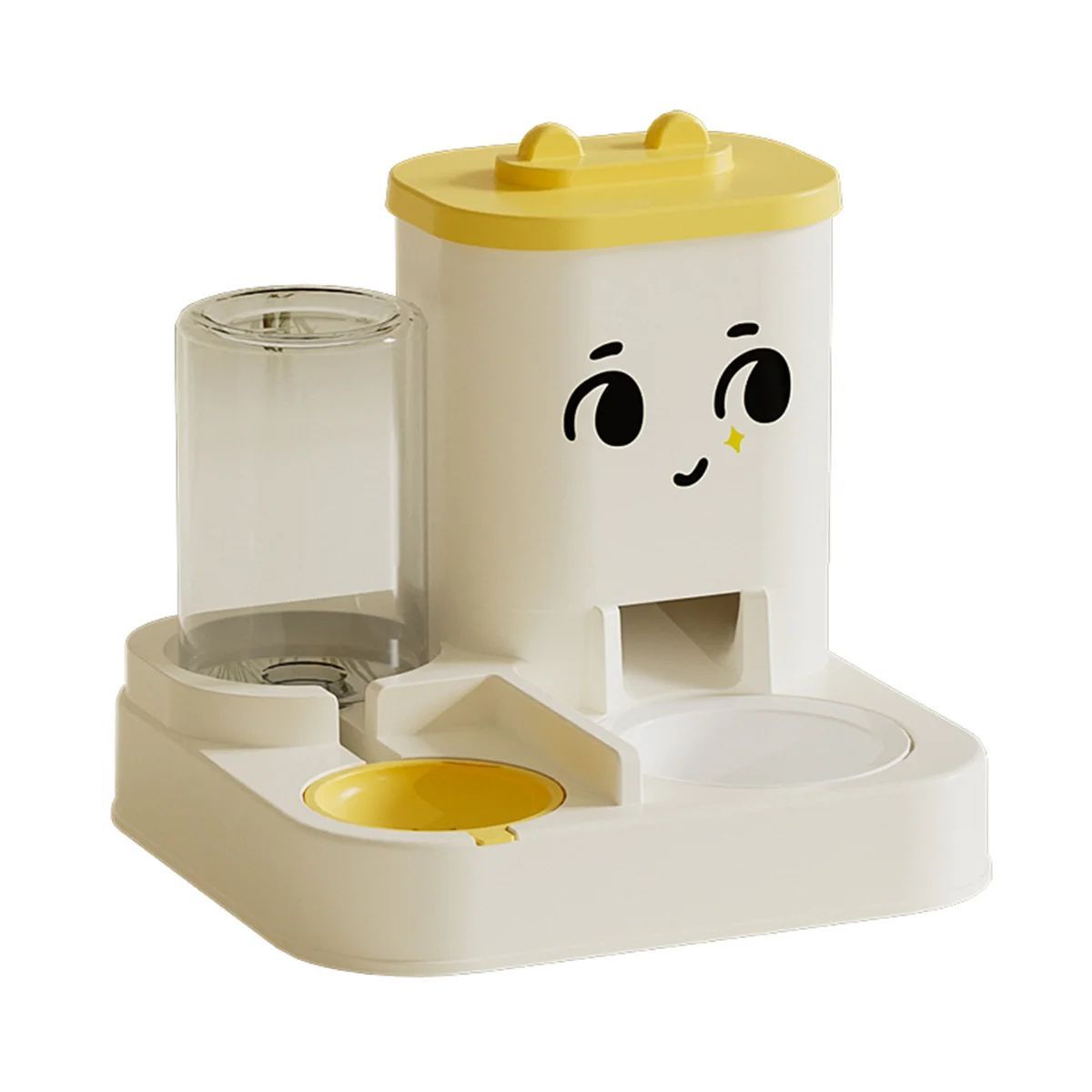 Pet Cartoon Feeding And Watering Dispenser