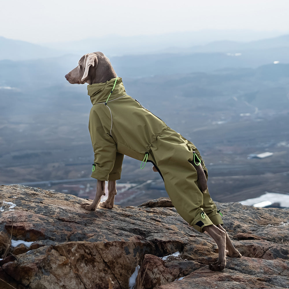 Large Dog Four-leg Shell Jacket Windproof