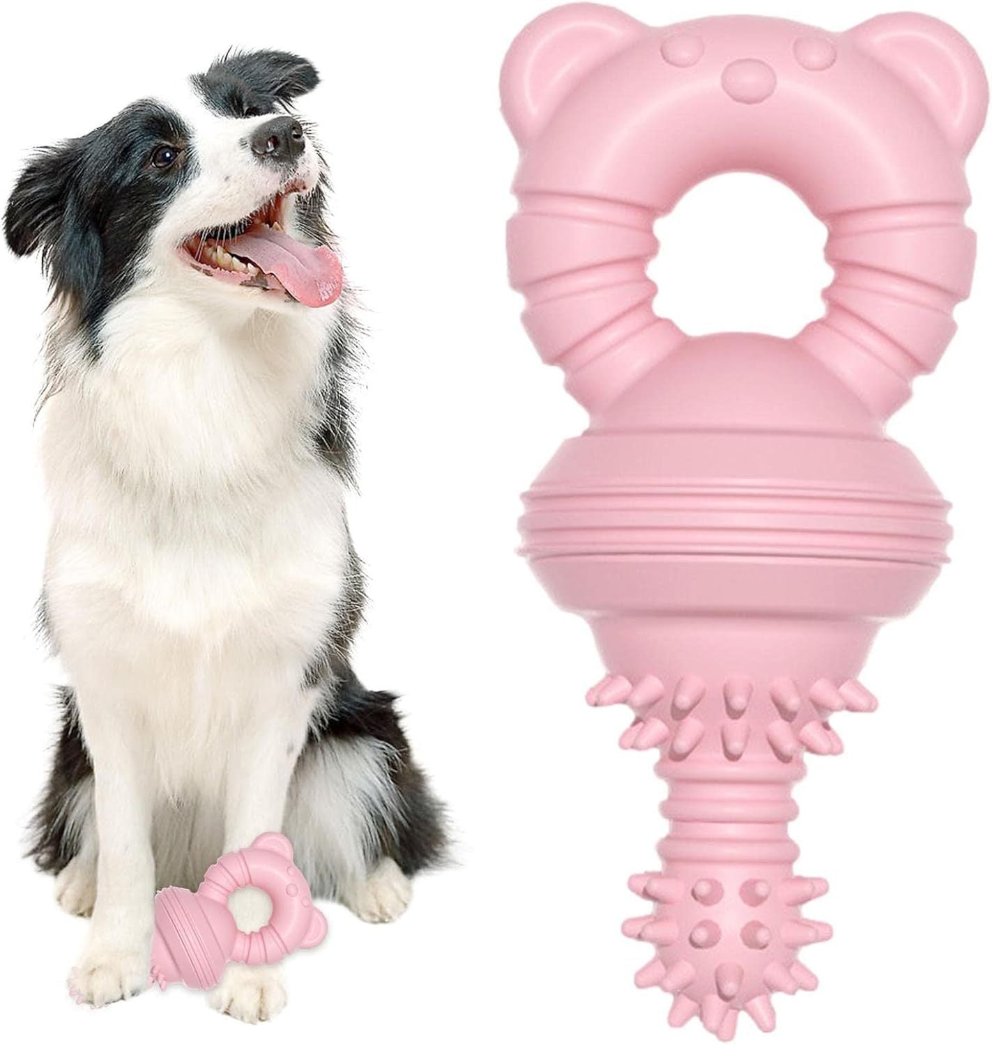 Molar Teeth Rubber Toy For Aggressive Chewers