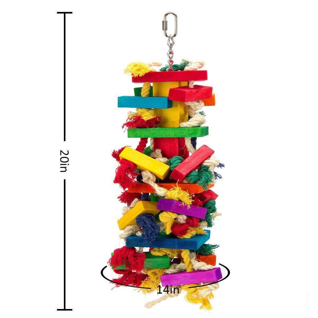 Supplies Large Color Bird Toy Cotton Rope
