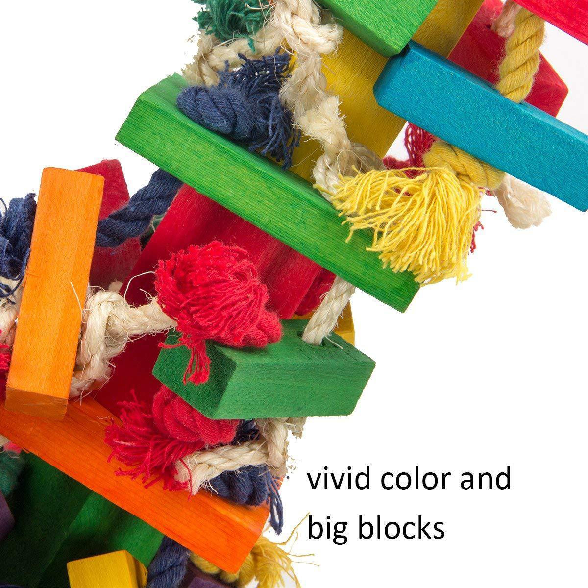 Supplies Large Color Bird Toy Cotton Rope