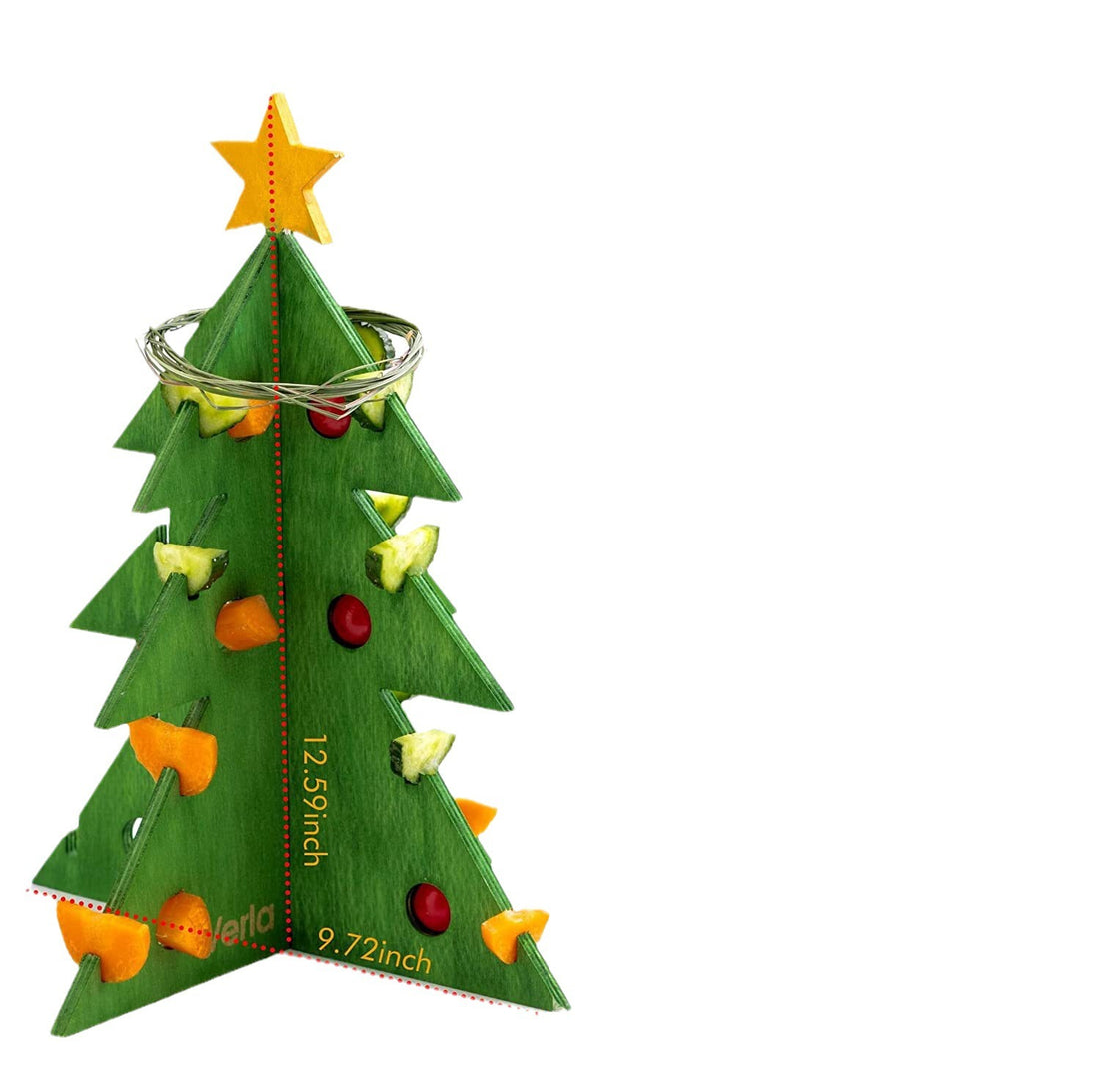 Christmas Tree Rabbit Feeder Wooden Guinea