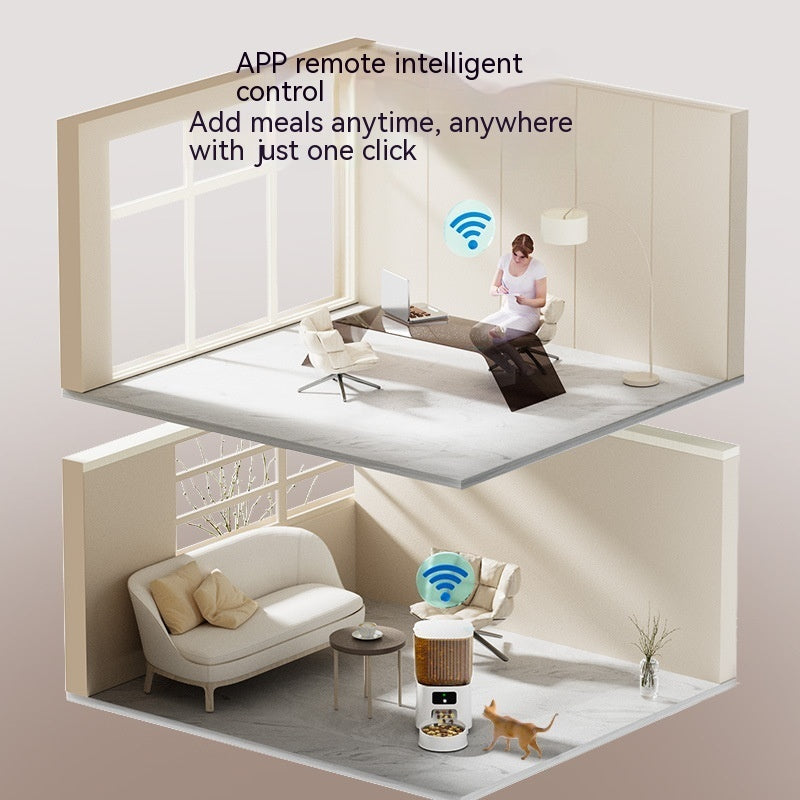 Automatic Pet Feeder Cat Intelligent Remote