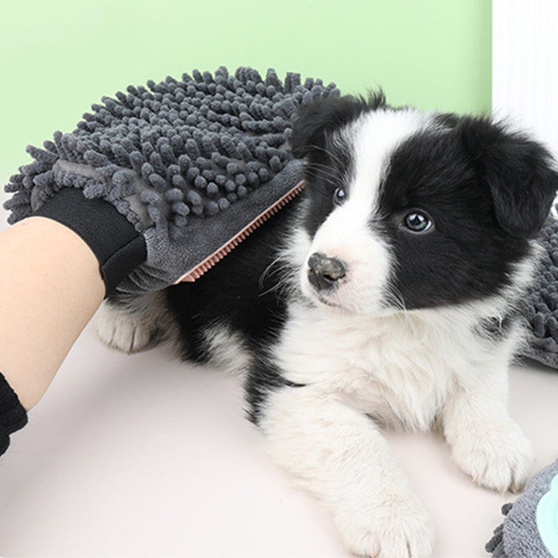 Pet Bathing Brush 2-in-1 Grooming Glove Elegant