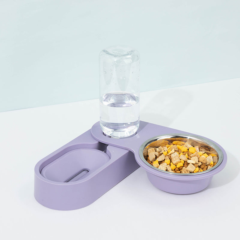Two Pet Bowls Of Automatic Drinking Water