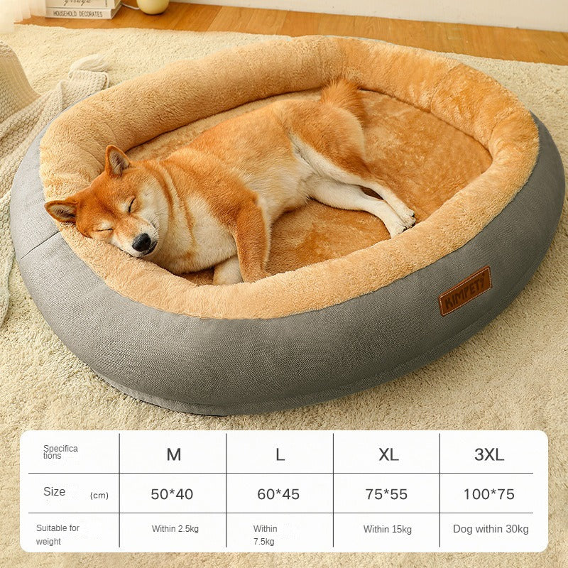 Removable And Washable Dog Warm Bed