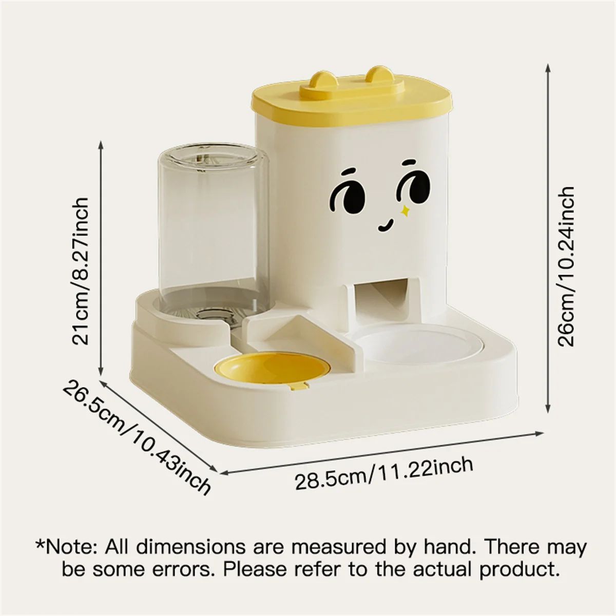 Pet Cartoon Feeding And Watering Dispenser