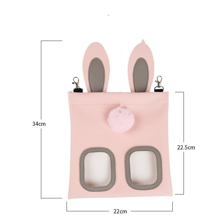Cute Straw Bag Rabbit Totoro Hamster Feeder