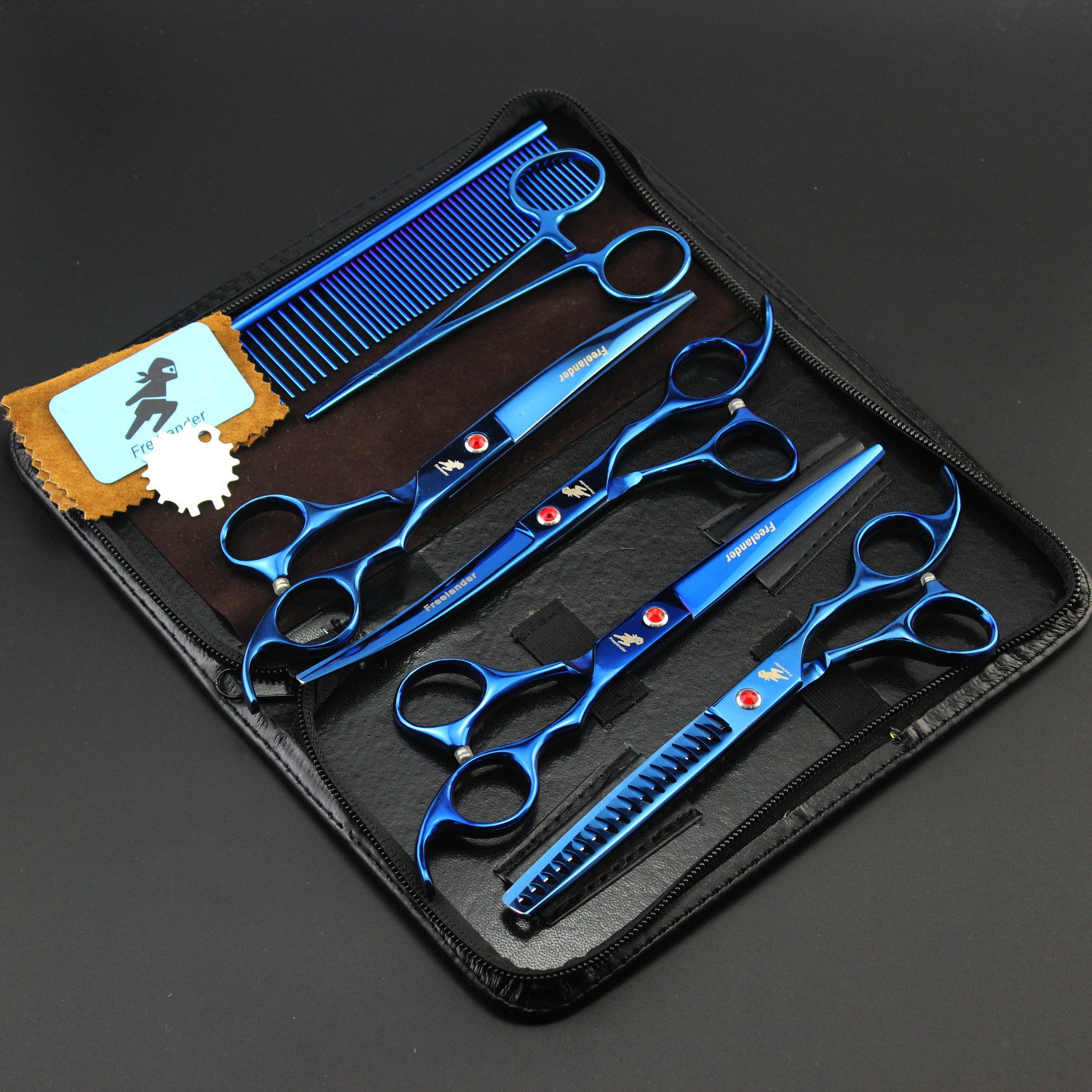 Pet Grooming Scissors, Straight And Curved Scissors