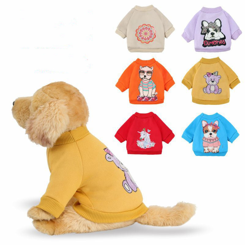 Dog Leisure Sweater Pet Multi-pattern