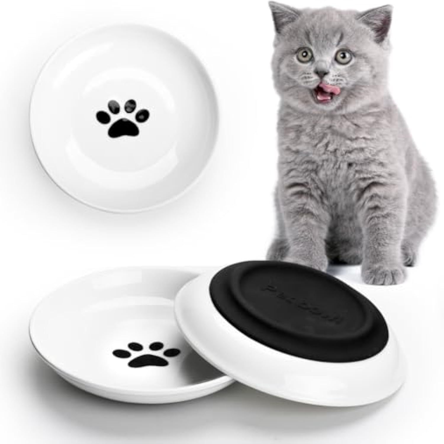 Ceramic Cat Food Bowls Whisker Cat Bowls