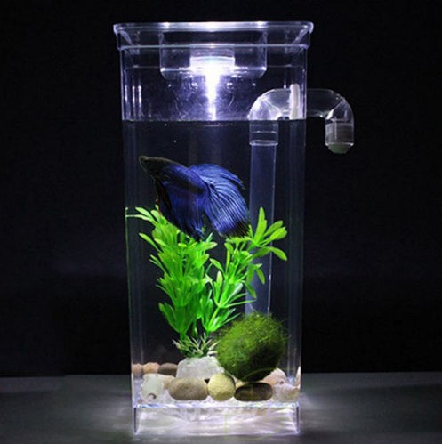 Goldfish filter cylinder self-cleaning small desktop fish tank
