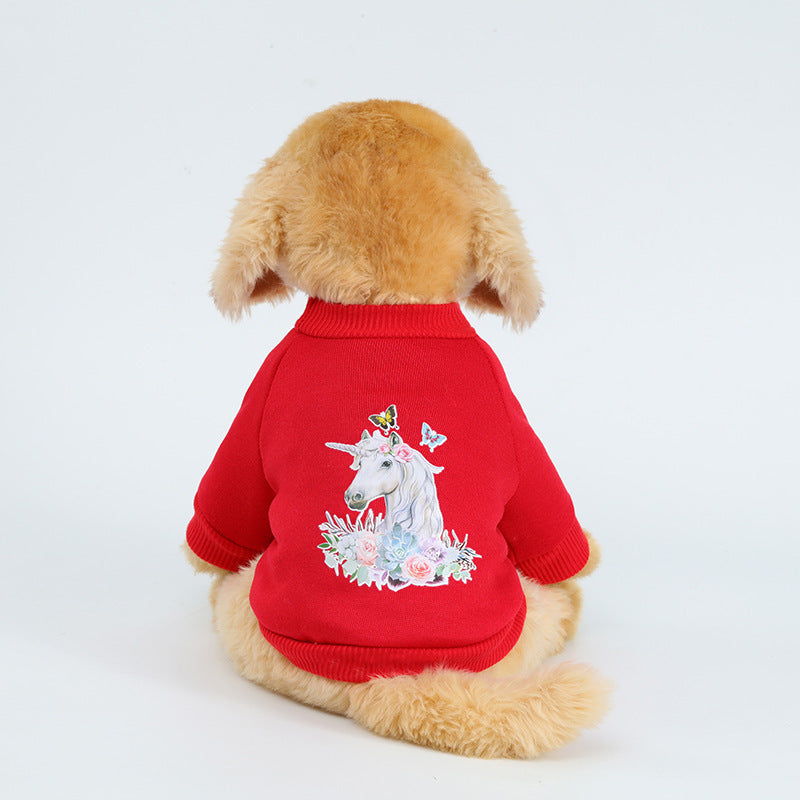 Dog Leisure Sweater Pet Multi-pattern