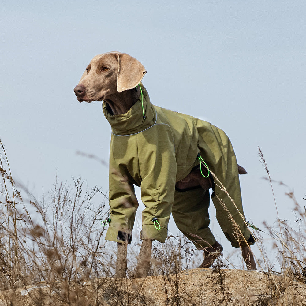 Large Dog Four-leg Shell Jacket Windproof