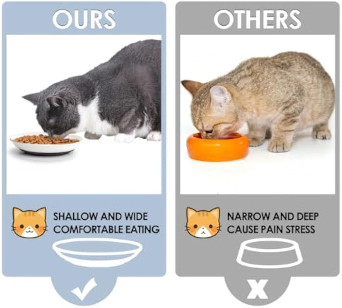 Ceramic Cat Food Bowls Whisker Cat Bowls