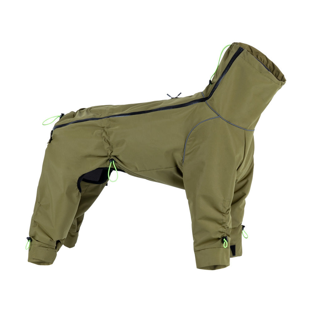 Large Dog Four-leg Shell Jacket Windproof
