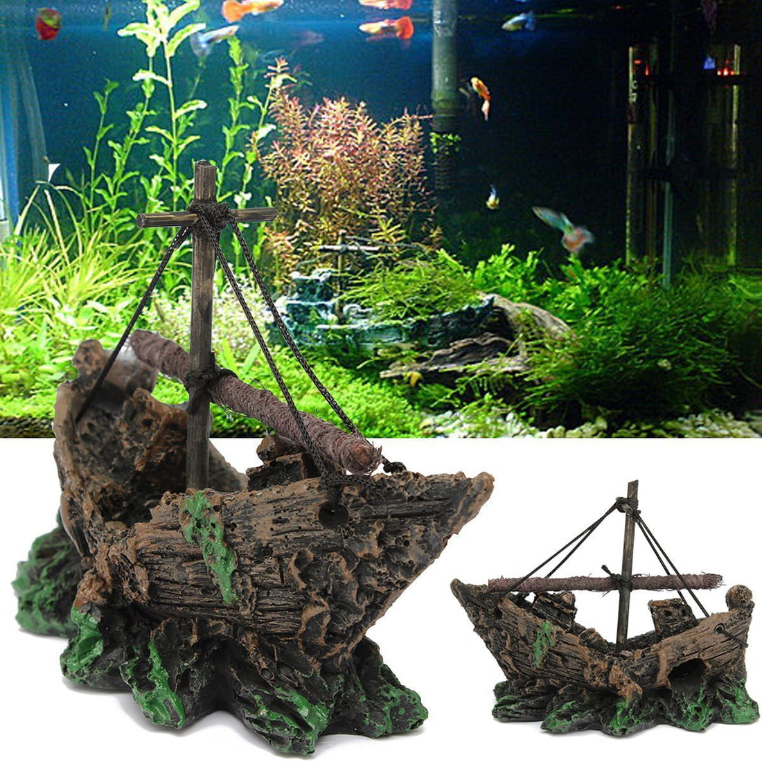 Aquarium Landscape Glass Fish Tank Decoration