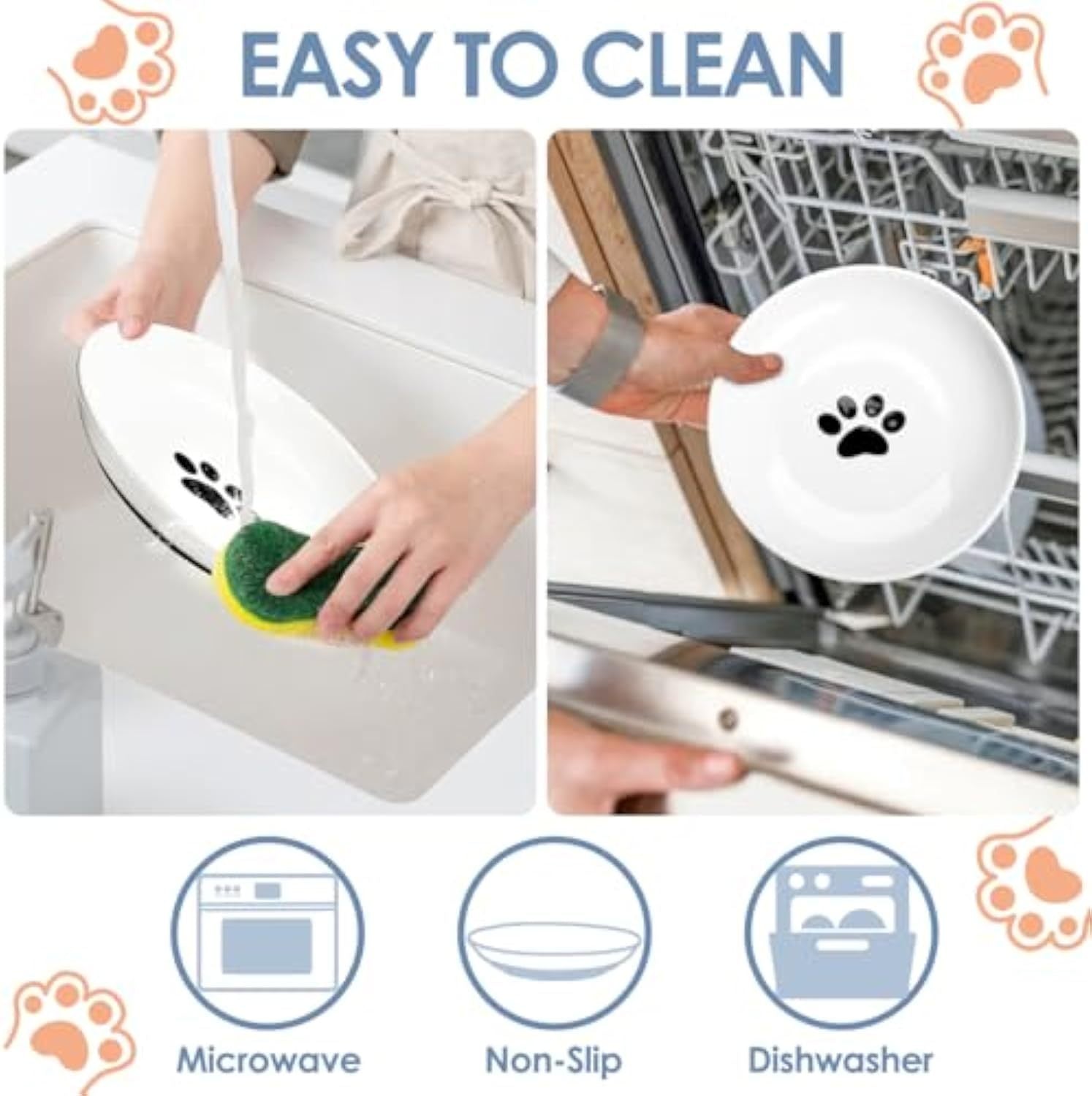 Ceramic Cat Food Bowls Whisker Cat Bowls