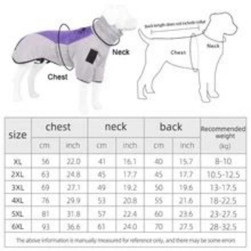 Waterproof Large Dog Jacket Warm Dog Clothes