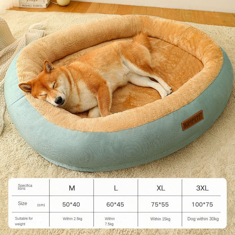 Removable And Washable Dog Warm Bed