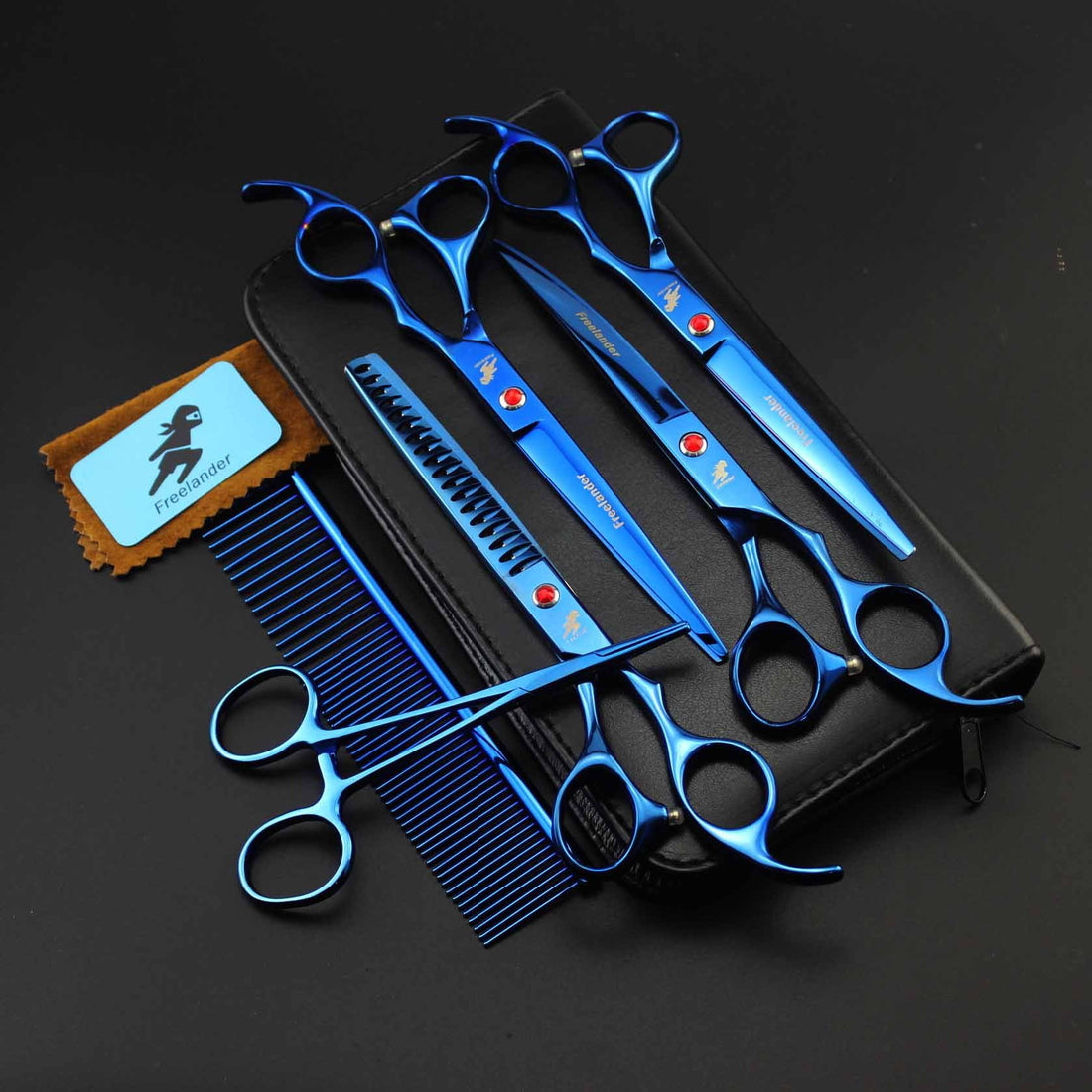 Pet Grooming Scissors, Straight And Curved Scissors