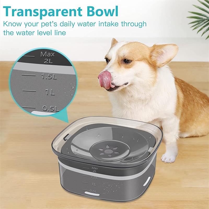 70oz Dog Water Bowl Large Capacity