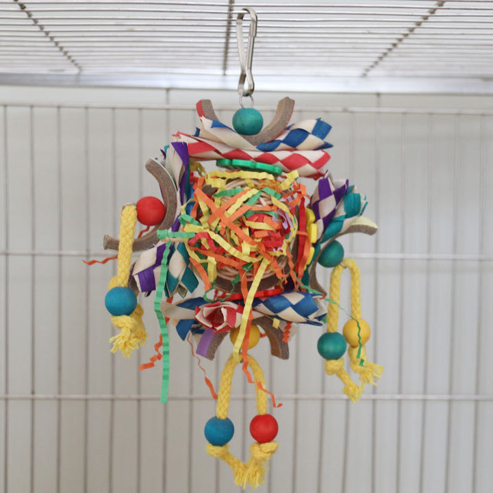 Colorful Vine Bal Paper Tube Bird Cage Decorative