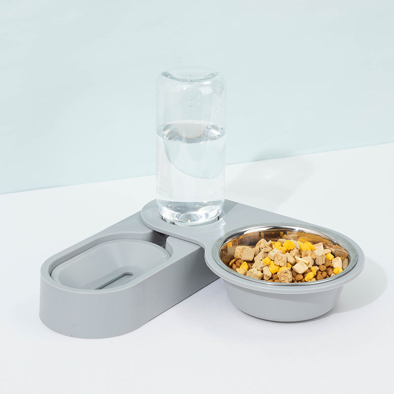 Two Pet Bowls Of Automatic Drinking Water